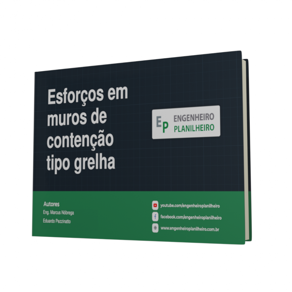 eBook Esforços em muros de contenção tipo grelha Engenheiro